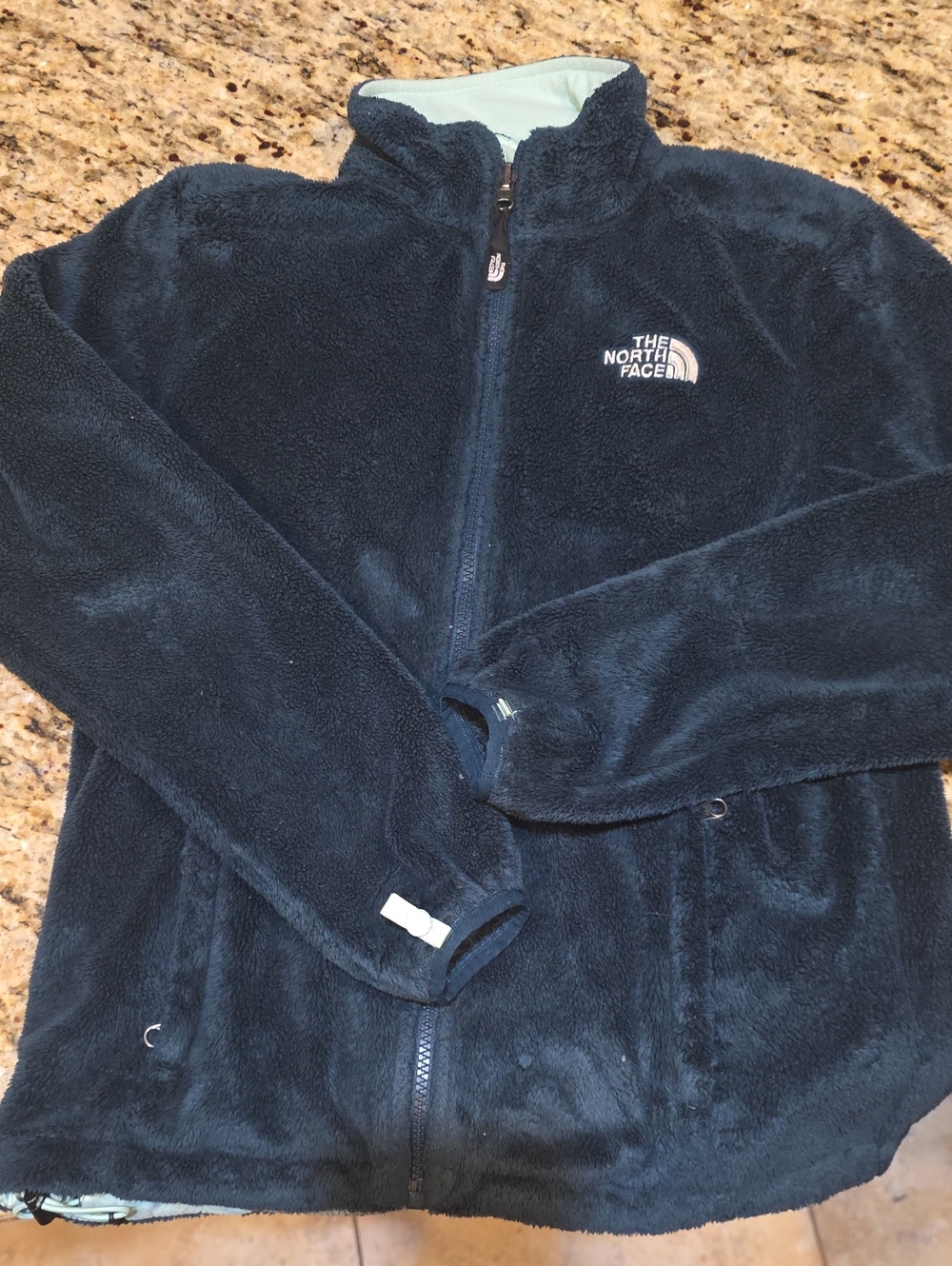 The North Face Dark Teal Full-Zip Fleece Jacket